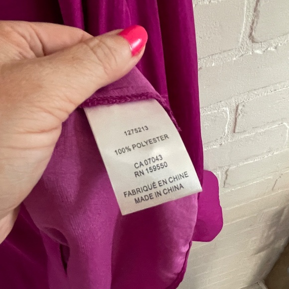 Joie Blouse Balloom sleeve Boho Fuchsia Purple Romantic Feminine Whimsy Sz 3X - Picture 7 of 10